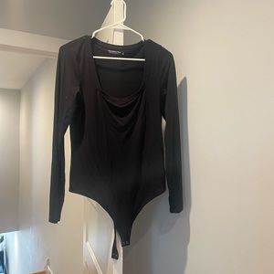 Abercrombie & Fitch Long Sleeve Square Neck Bodysuit